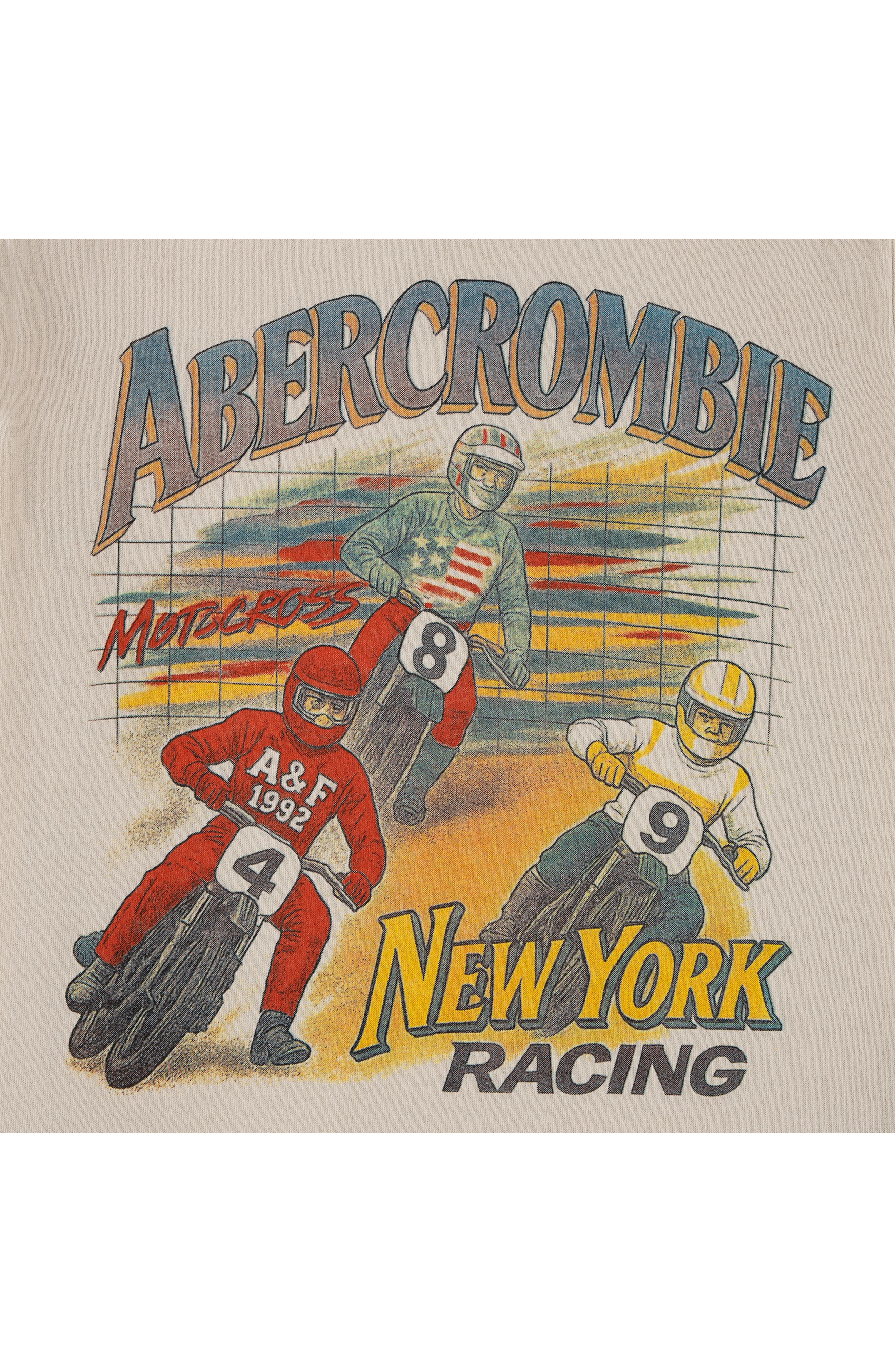 abercrombie kids NY Racing Cotton Blend Graphic T-Shirt | Nordstromrack
