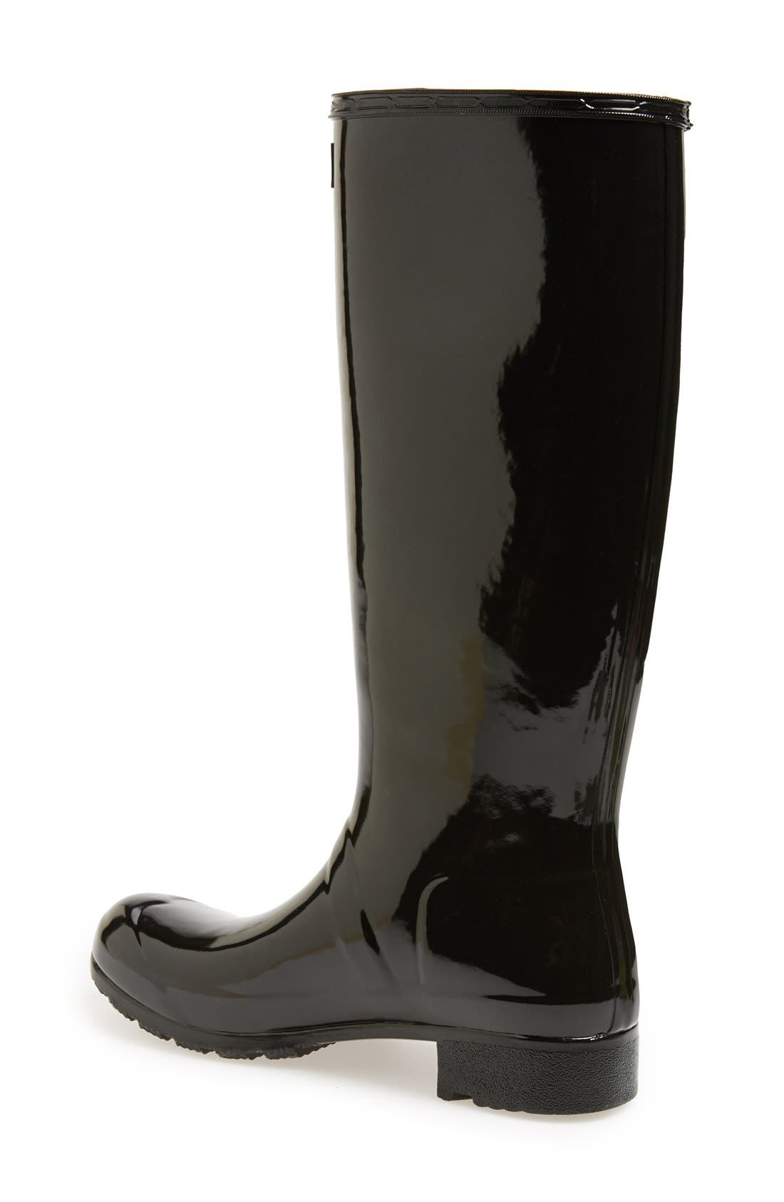 Hunter Original Tour Gloss Packable Rain Boot, Alternate, color, 