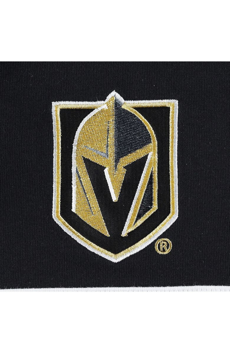 Tommy Hilfiger Men's Tommy Hilfiger Black Vegas Golden Knights Walter Lace-Up Long Sleeve Top, Alternate, color,