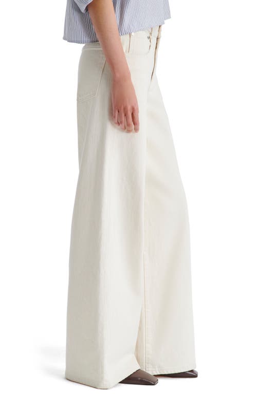 Twp Tiny Dancer Stretch Denim Wide Leg Jeans In Natural