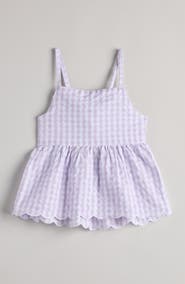 Nordstrom Kids' Seersucker Bow Back Tank