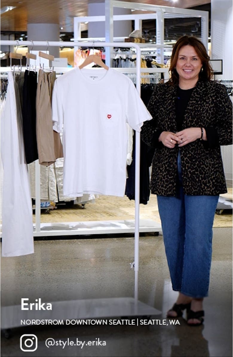 Pocket Heart Organic Cotton T-Shirt, sales video thumbnail