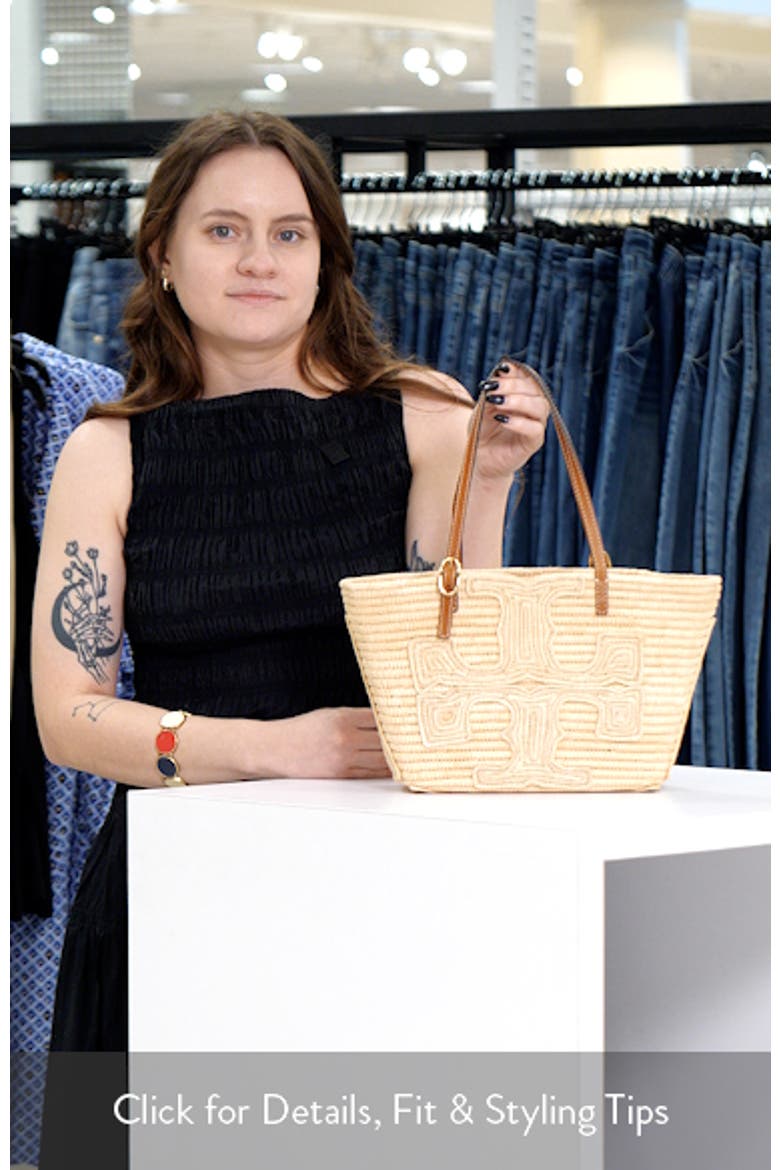 Tory Burch Ella Small Structure Straw Tote (Women) | Nordstrom