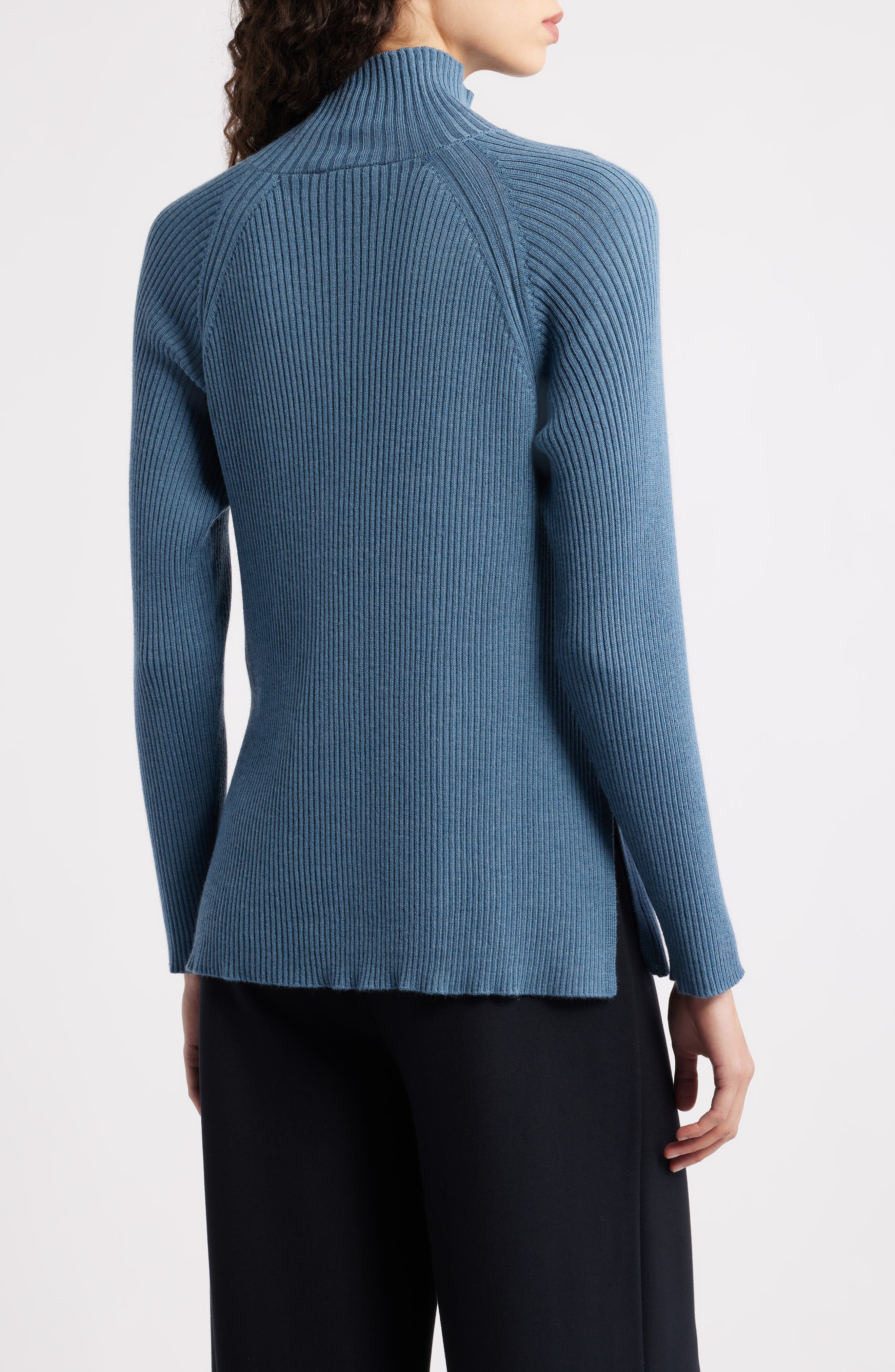 Rib Turtleneck Wool Sweater - image 2