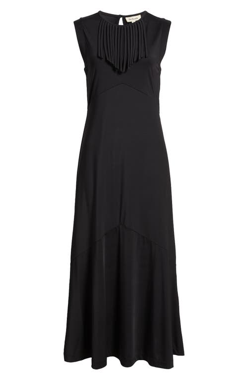 Du Paradis Bluebell Western Fringe Detail Maxi Dress In Black