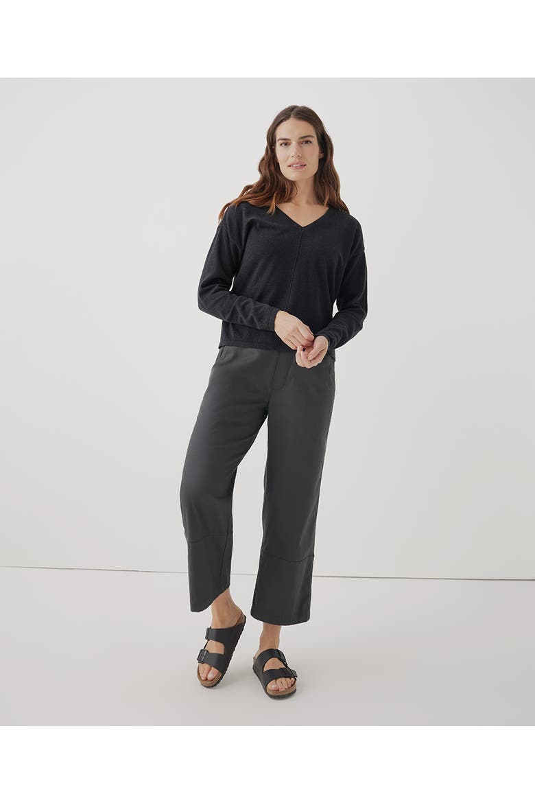 Organic Cotton Daily Twill Crop Pant, Main, color, Storm