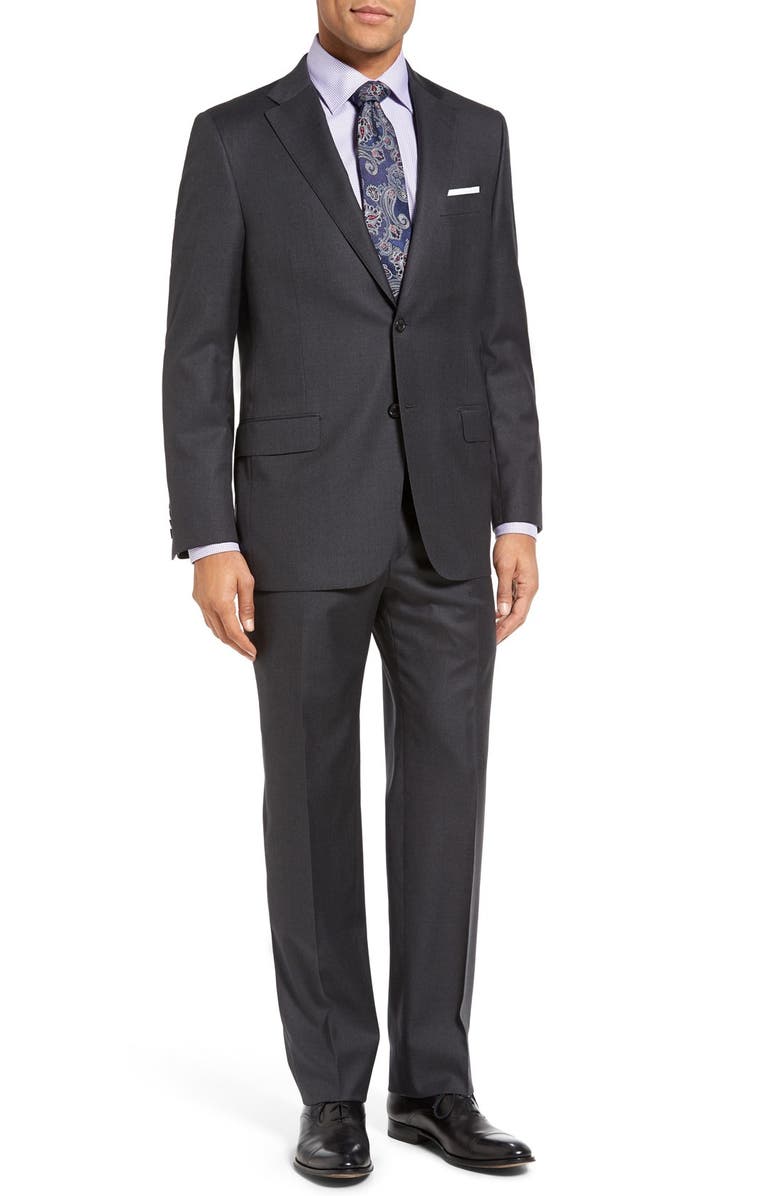 Hickey Freeman 'Beacon - B Series' Classic Fit Wool Suit, Main, color,