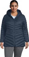 Lands' End Plus Size Wanderweight Packable Down Long Jacket