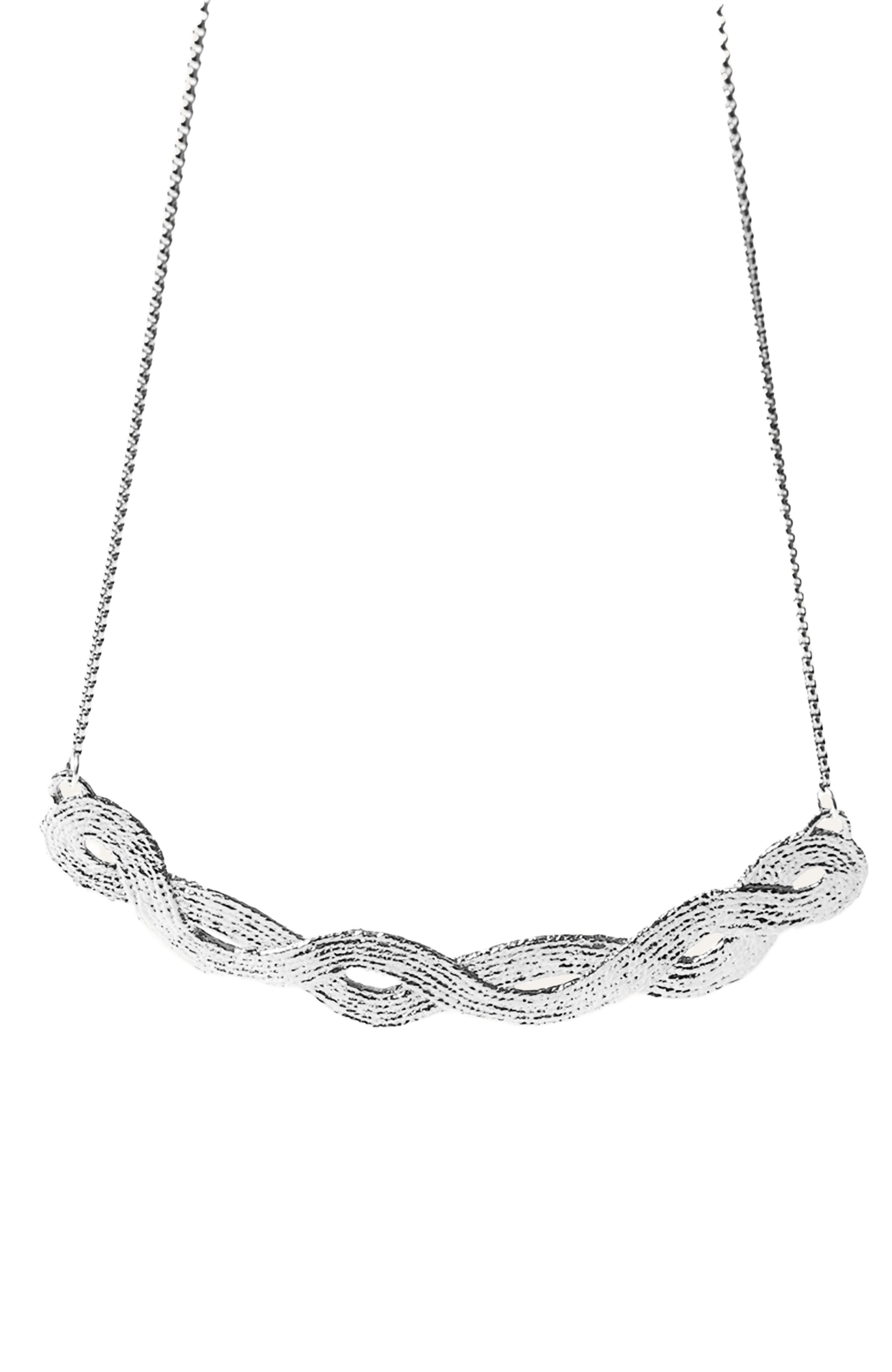 COG Braid Pendant - Sterling Silver 