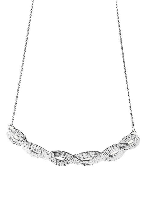 Braid Pendant - Sterling Silver
