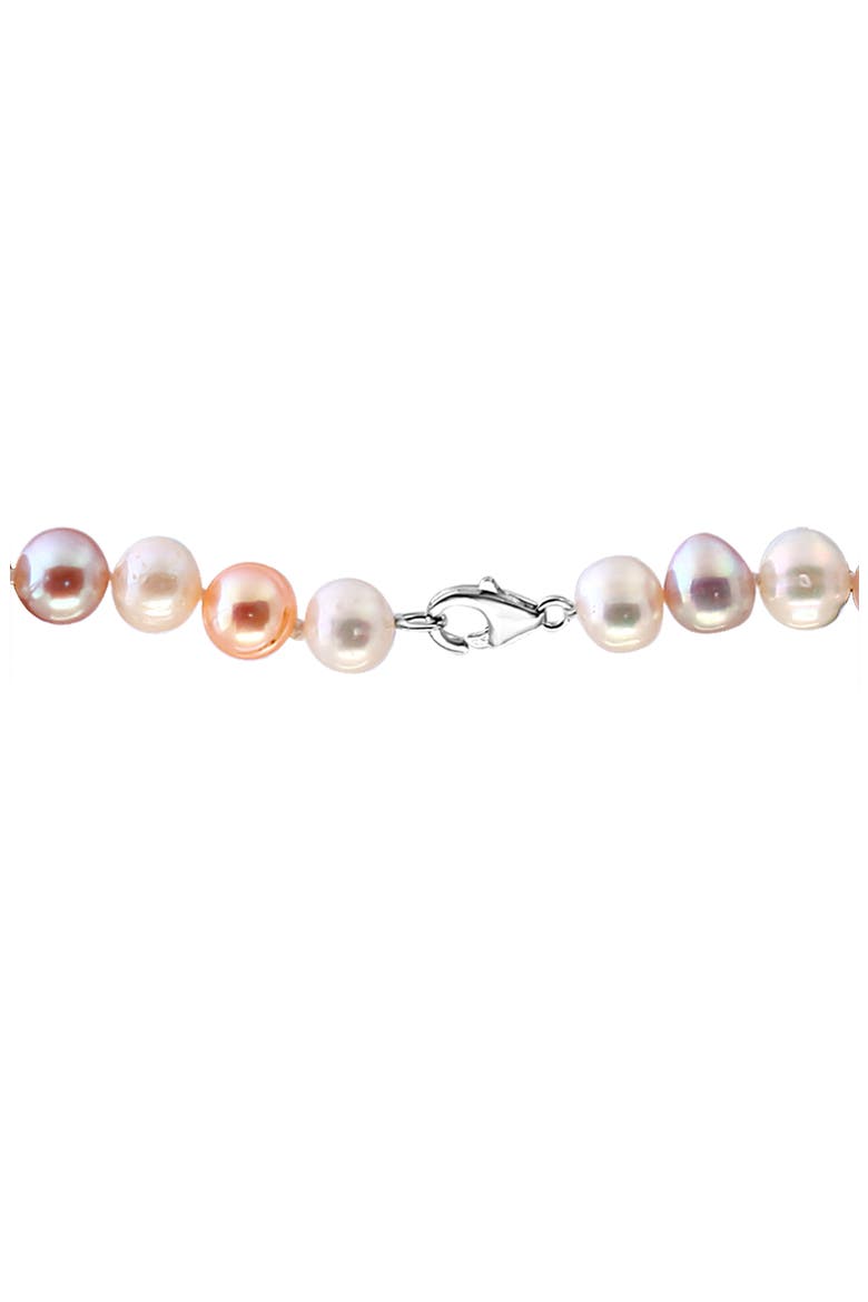Sterling Silver 7mm Freshwater Pearl Necklace, Alternate, color, MULTI