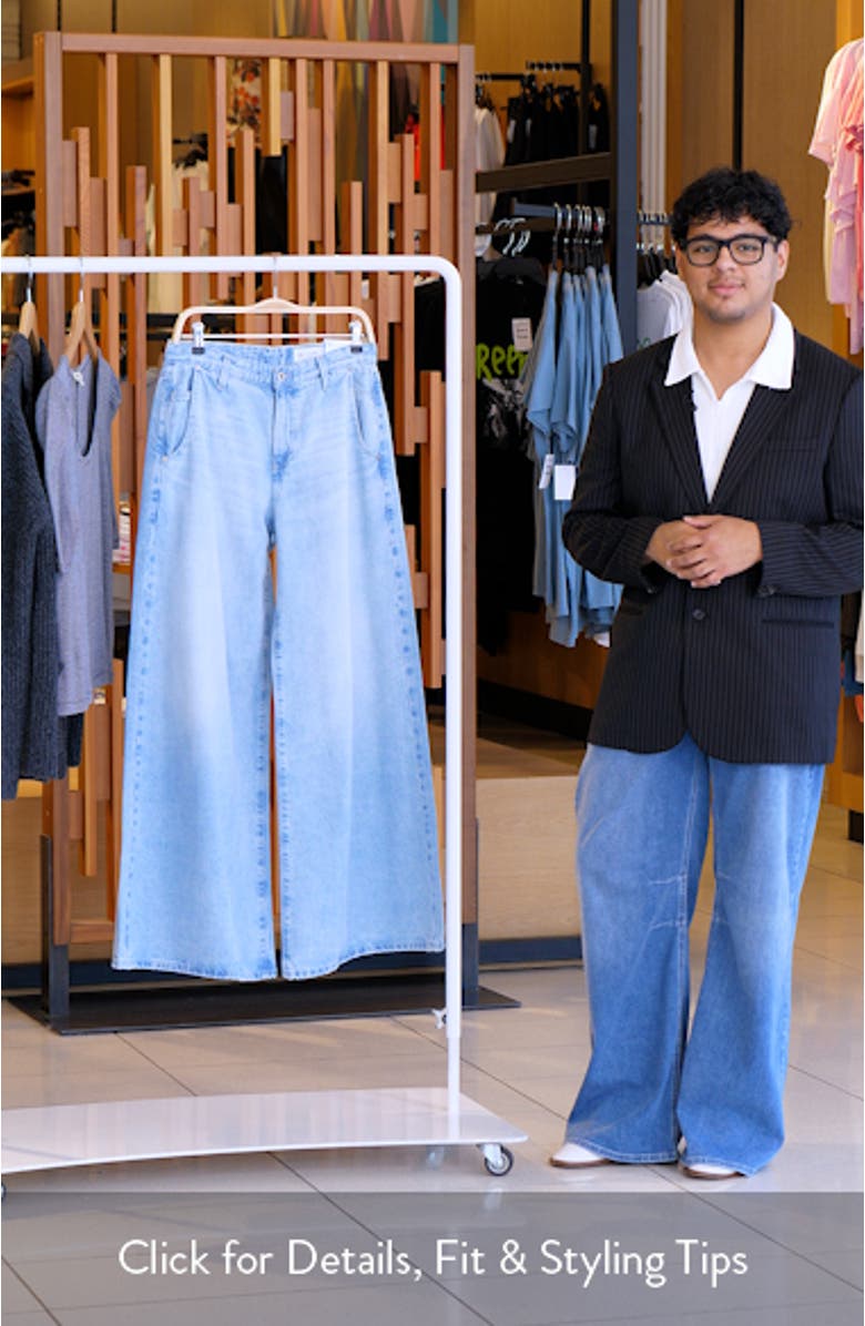 Posey Mid Rise Super Wide Leg Jeans, sales video thumbnail