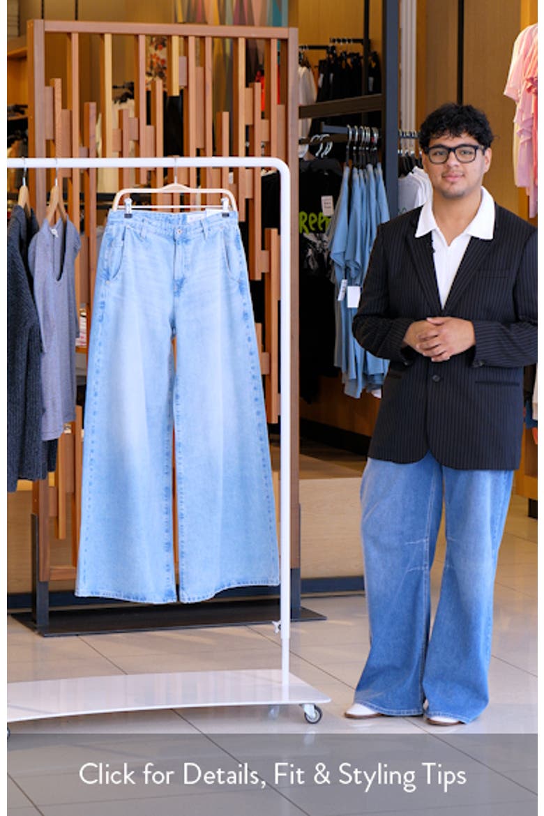 Posey Mid Rise Super Wide Leg Jeans video