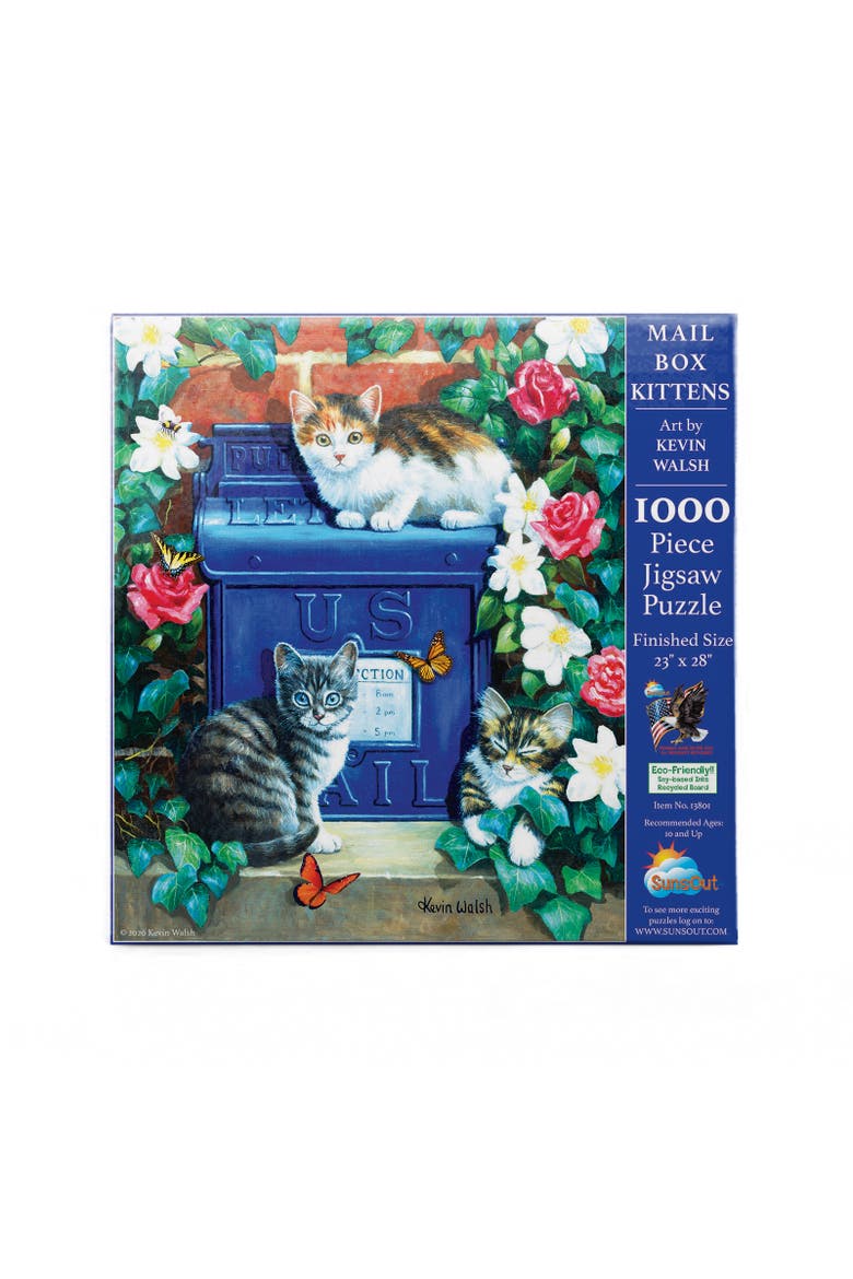Mail Box Kittens 1000 piece Jigsaw Puzzle for Adults, Alternate, color, Multicolor