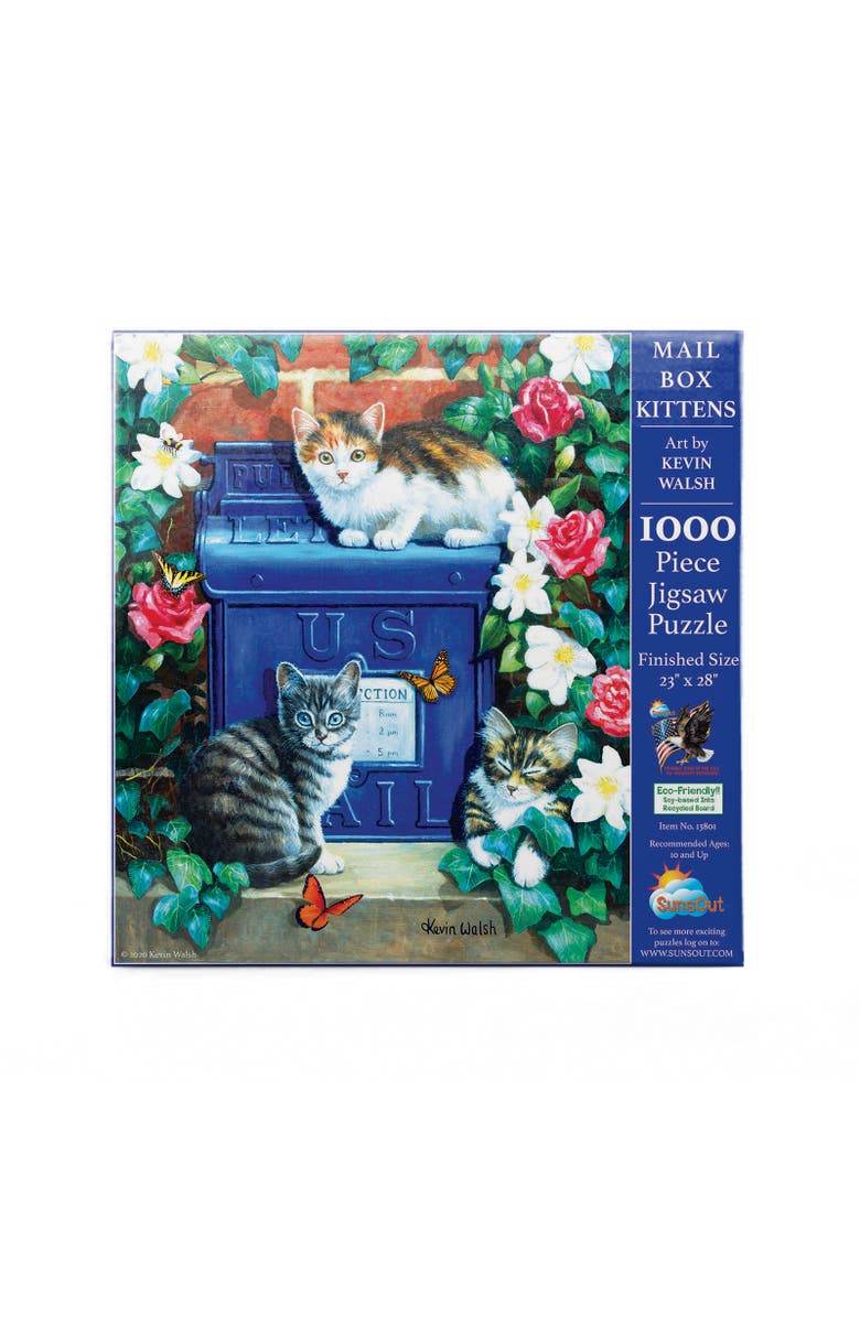 Sunsout Mail Box Kittens 1000 piece Jigsaw Puzzle for Adults, Alternate, color, Multicolor