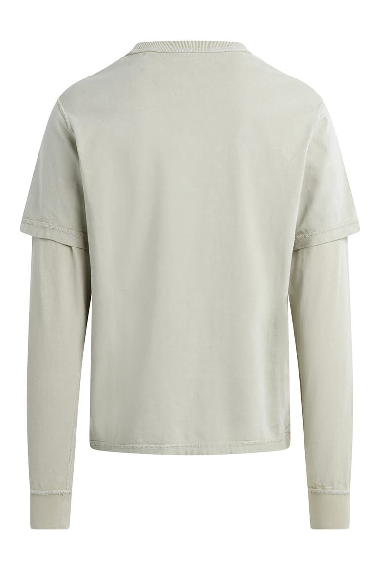 Hybrid Layered Cotton T-Shirt, Alternate, color, SANDSTONE