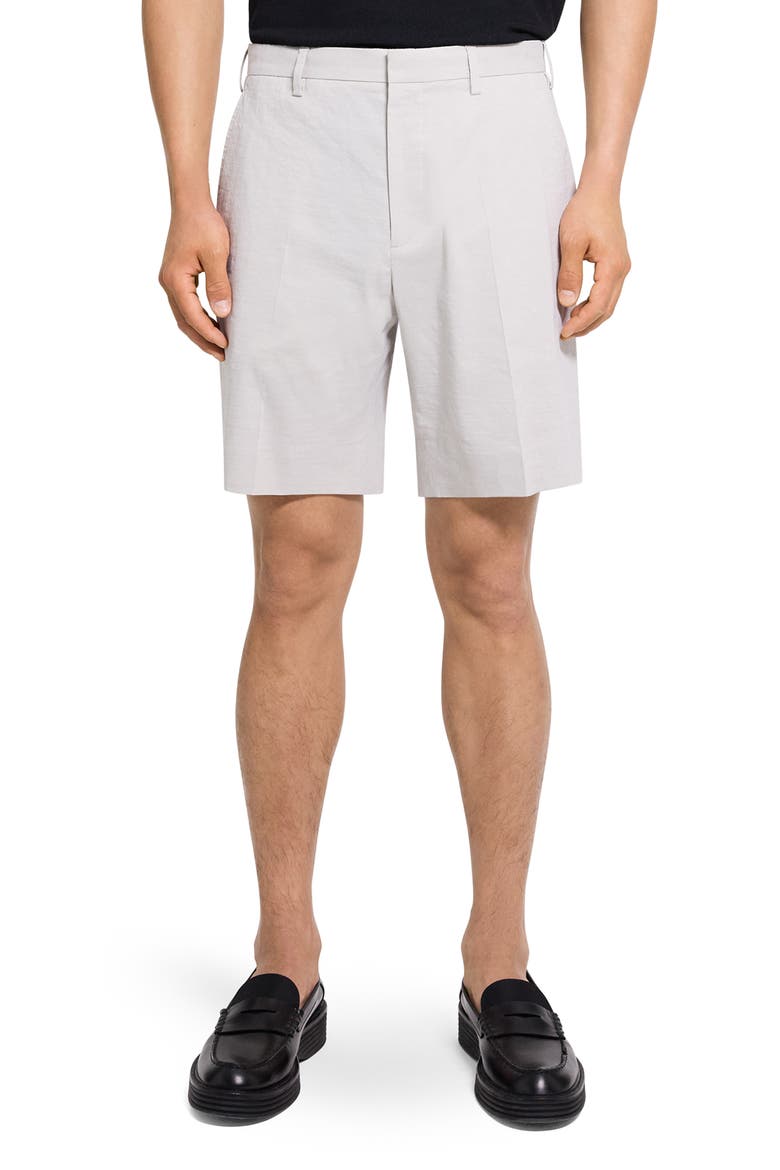 Standard Good Linen Blend Shorts, Main, color, SILVER CLOUD