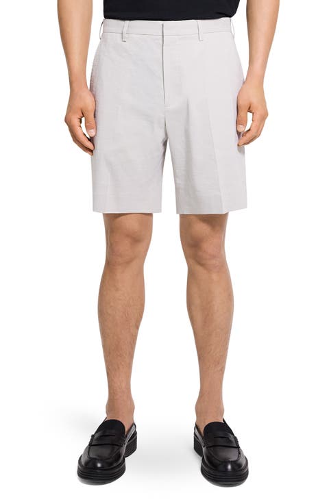 Stretch Linen Blend Shorts