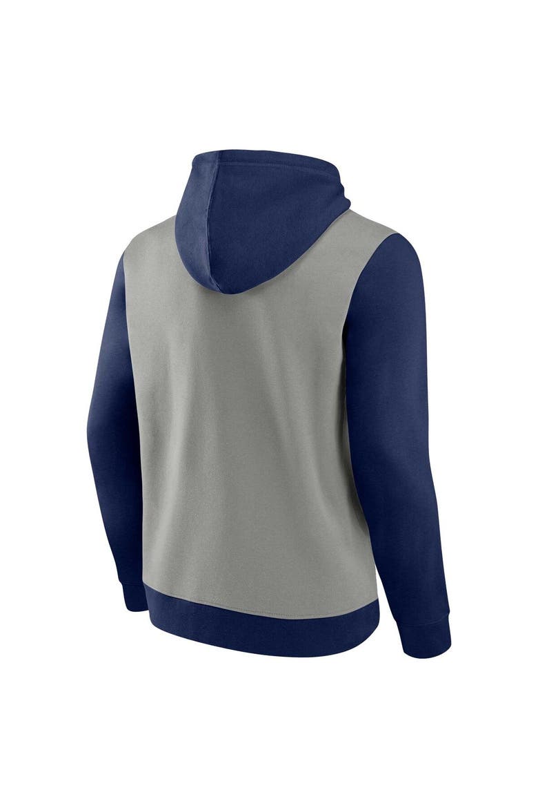Men's Fanatics Branded Navy/Gray New York Yankees Chip In Team Pullover Hoodie, Alternate, color, Navy