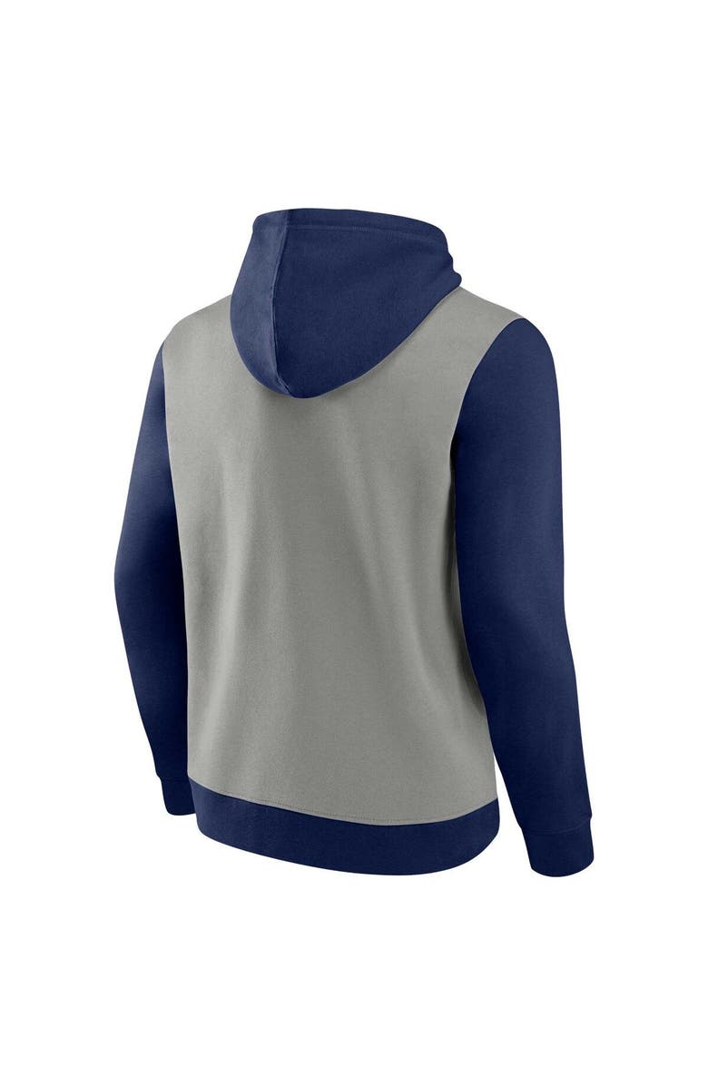 FANATICS Men's Fanatics Branded Navy/Gray New York Yankees Chip In Team Pullover Hoodie, Alternate, color, 