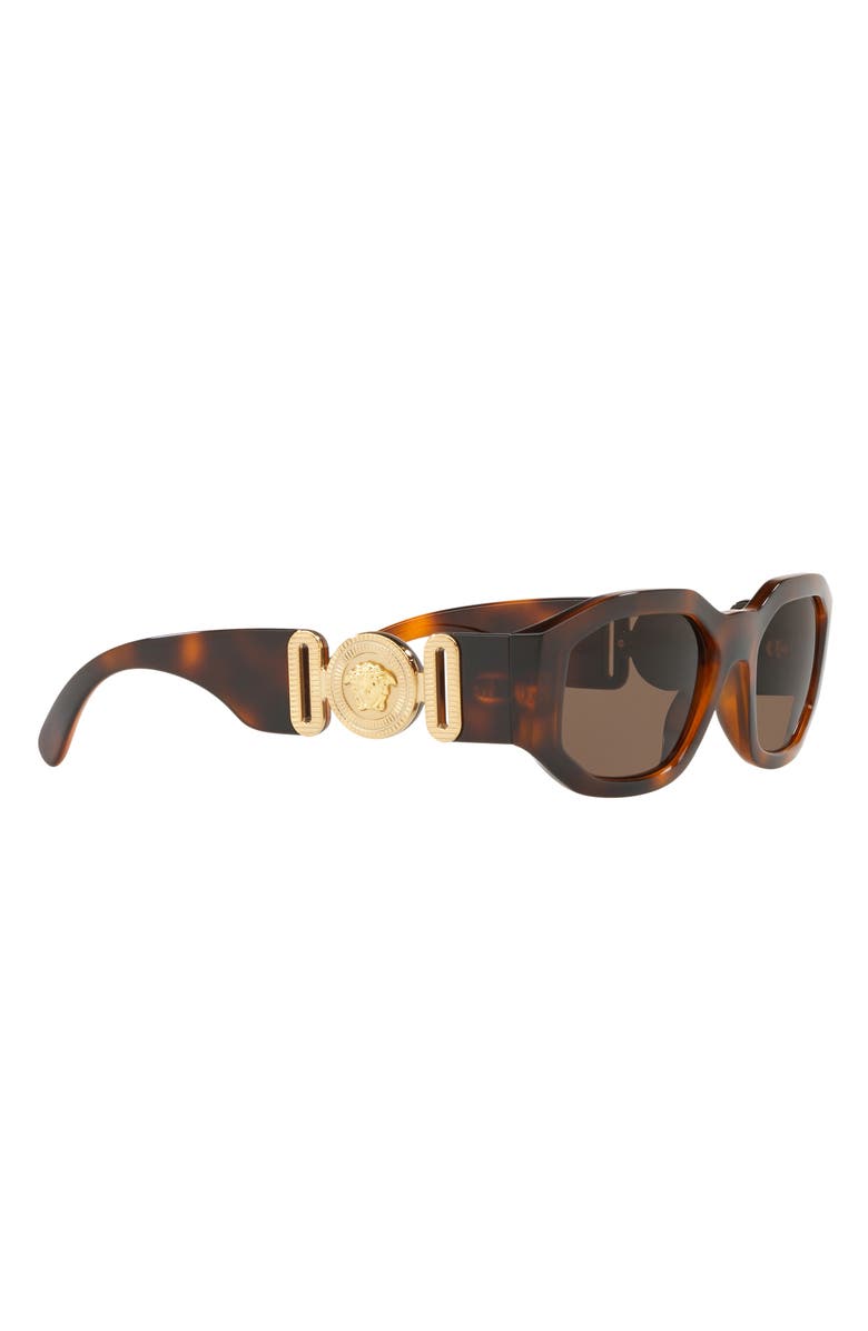 Versace 55mm Biggie Sunglasses, Alternate, color, Havana / Dark Brown
