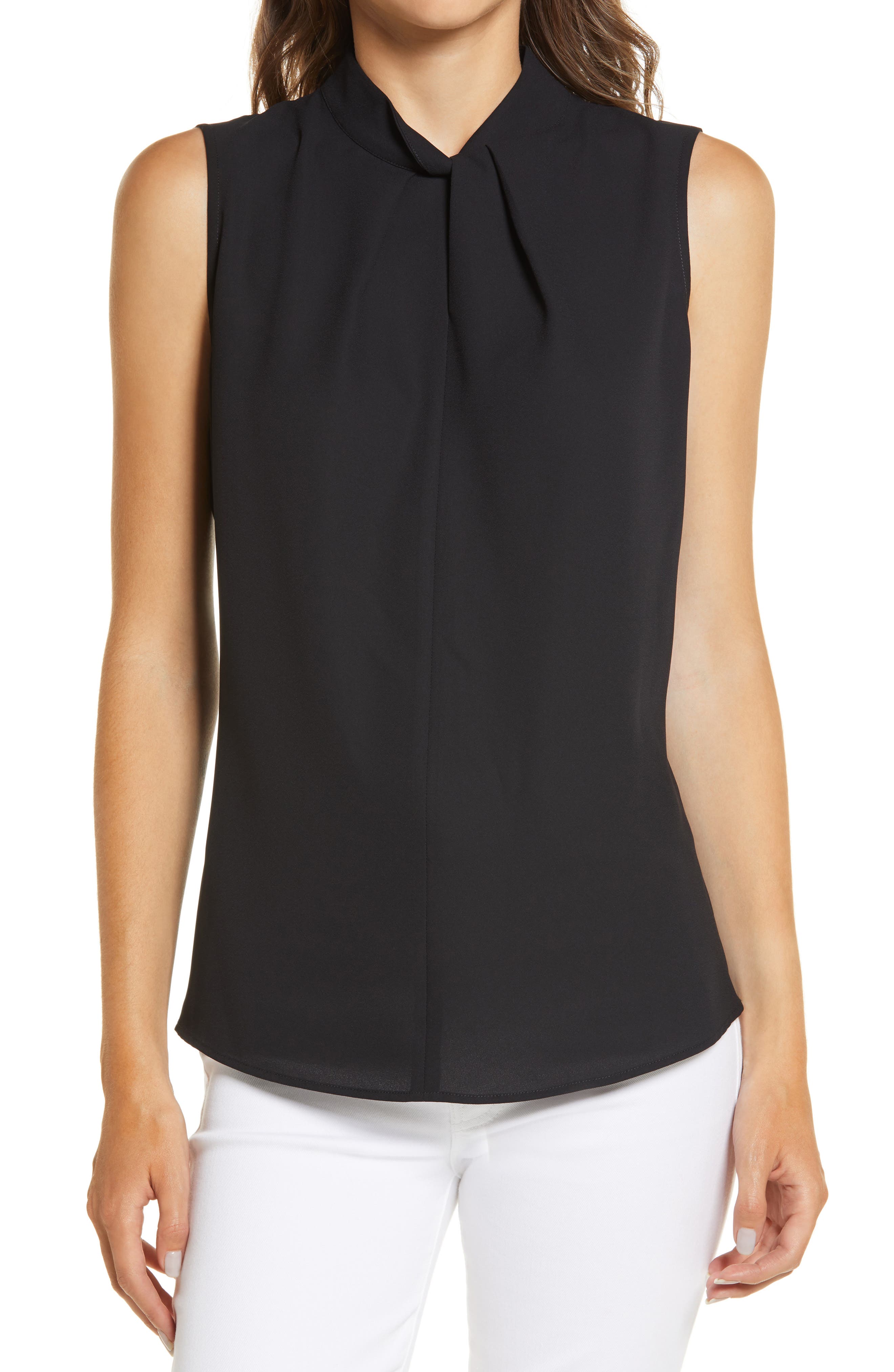 Twist Neck Sleeveless Top