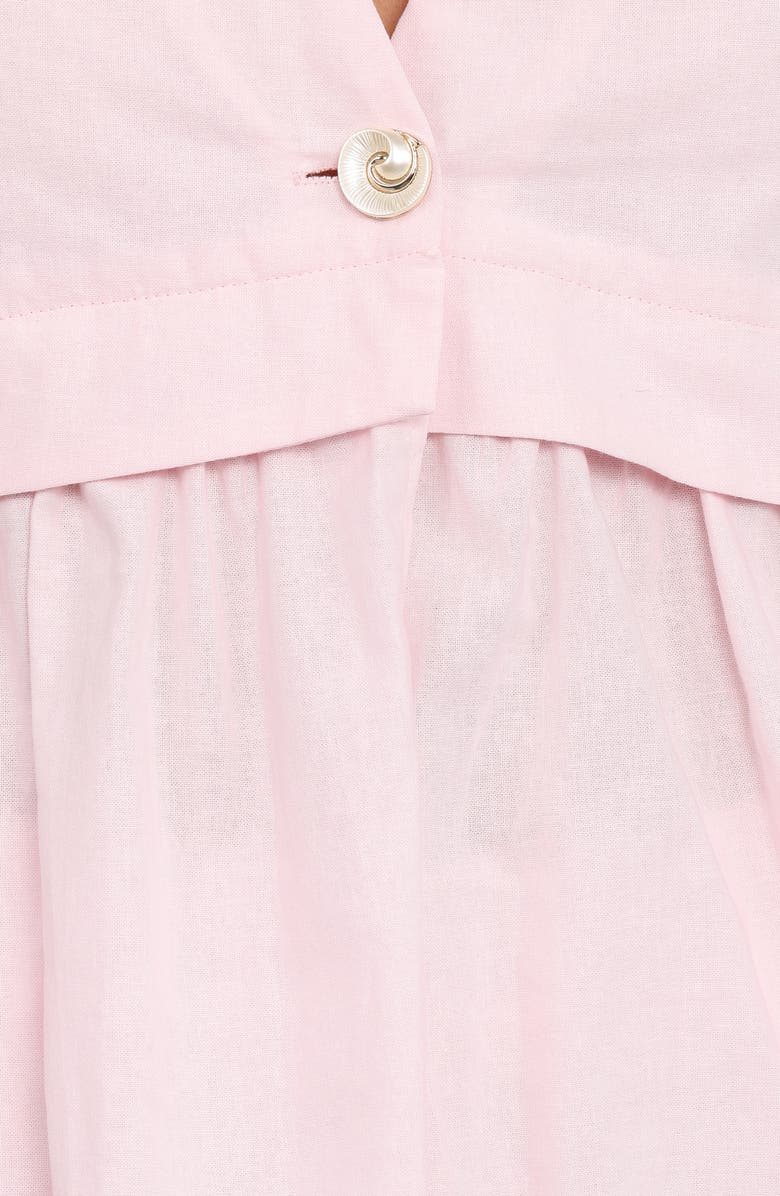 Petal & Pup Bristal Split Front Cotton & Linen Top, Alternate, color, 