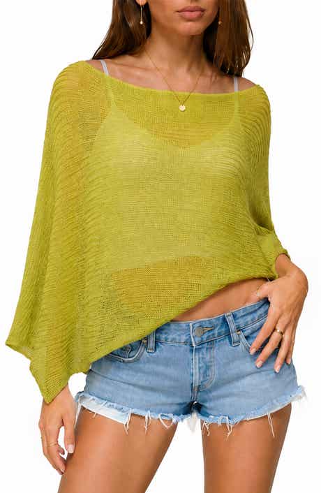 Open Stitch Cape Sweater