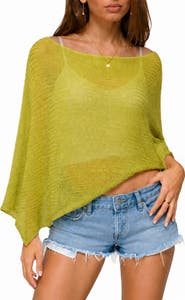 Love By Design Open Stitch Cape Sweater