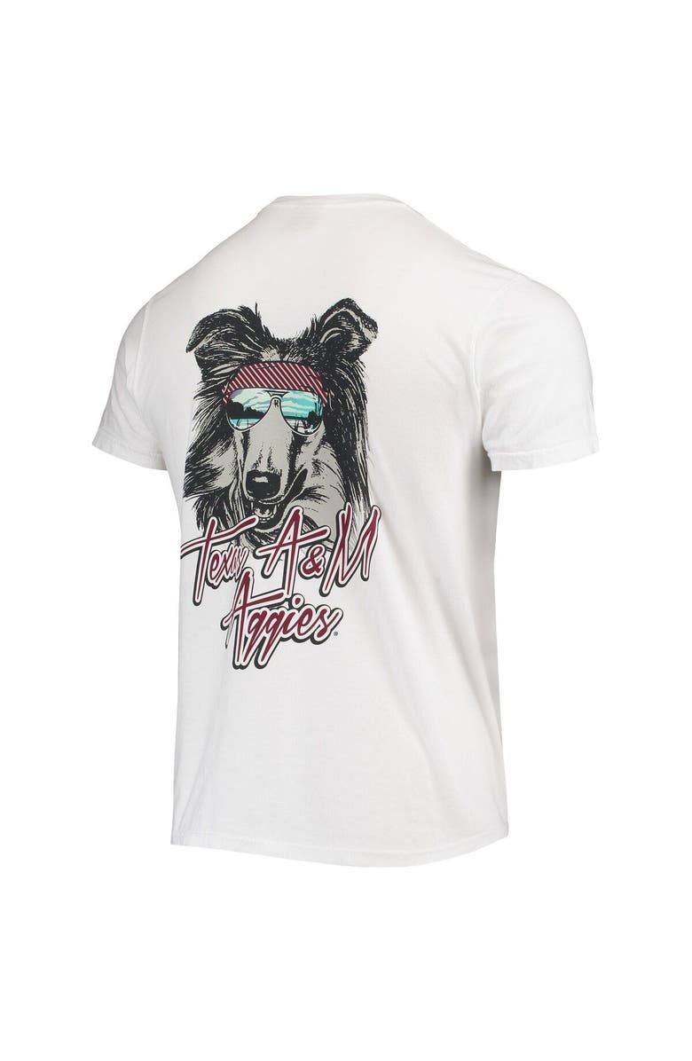 IMAGE ONE Men's White Texas A&M Aggies Mascot Bandana T-Shirt, Alternate, color, 