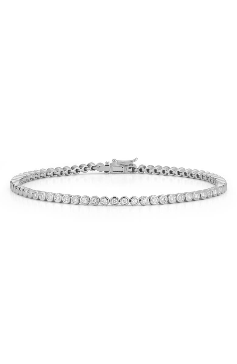Dana Rebecca Designs Lulu Jack Bezel Diamond Tennis Bracelet, Main, color, 