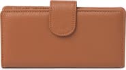 MUNDI SMALL LEATHER GOODS Slim Leather Clutch Continental Wallet
