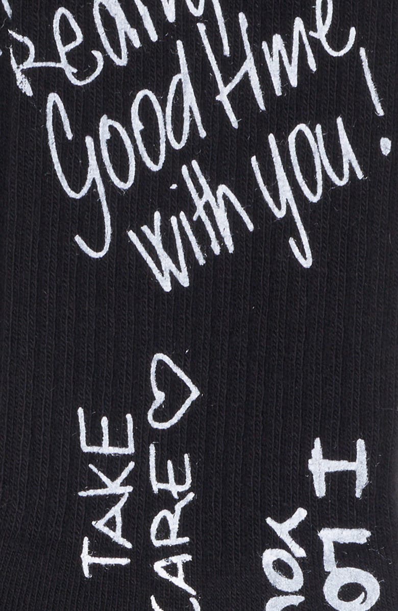 Golden Goose Lettering Crew Socks, Alternate, color, 