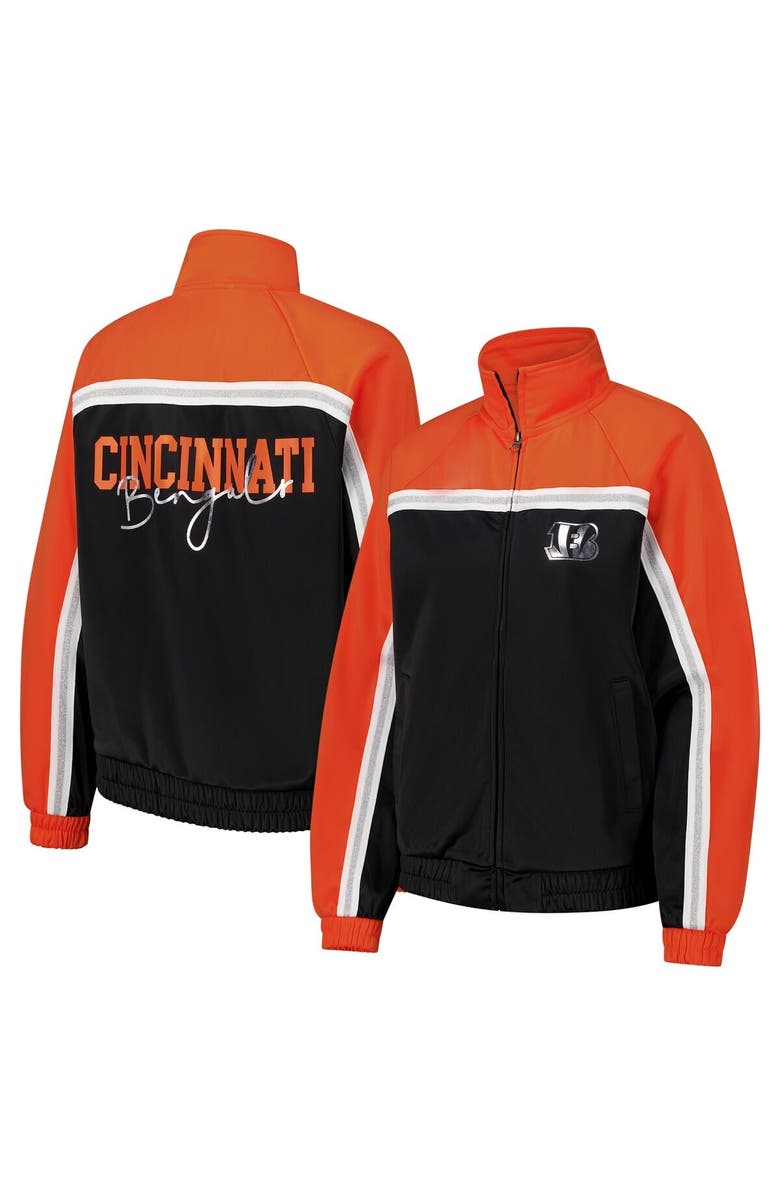 G-III 4HER BY CARL BANKS Women's G-III 4Her by Carl Banks Black Cincinnati Bengals Post Game Full-Zip Track Jacket, Main, color, Black