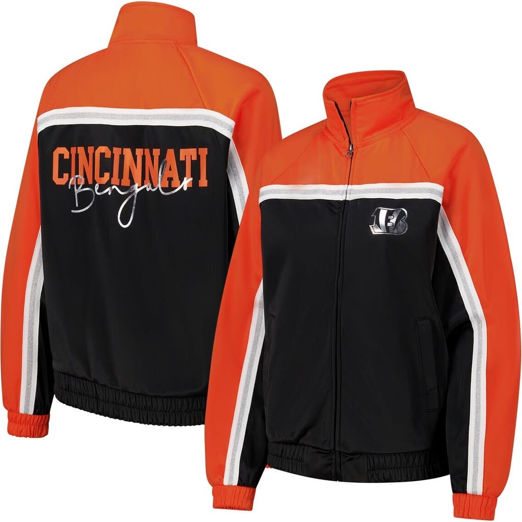 G-iii 4her By Carl Banks Women's Black Cincinnati Bengals Post Game Full-zip Track Jacket In Black