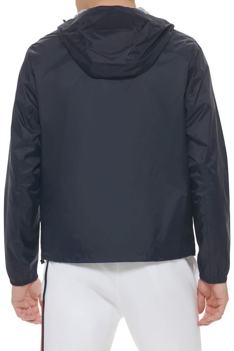 Hooded Rain Slicker, Alternate, color, NAVY