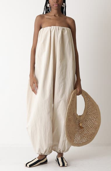 オールインワン・サロペット JACQUEMUS SS25 LA COMBINAISON CALISSON (251PA1331714 110) Off-White La Croisière 'La Combinaison Calisson' Jumpsuit by