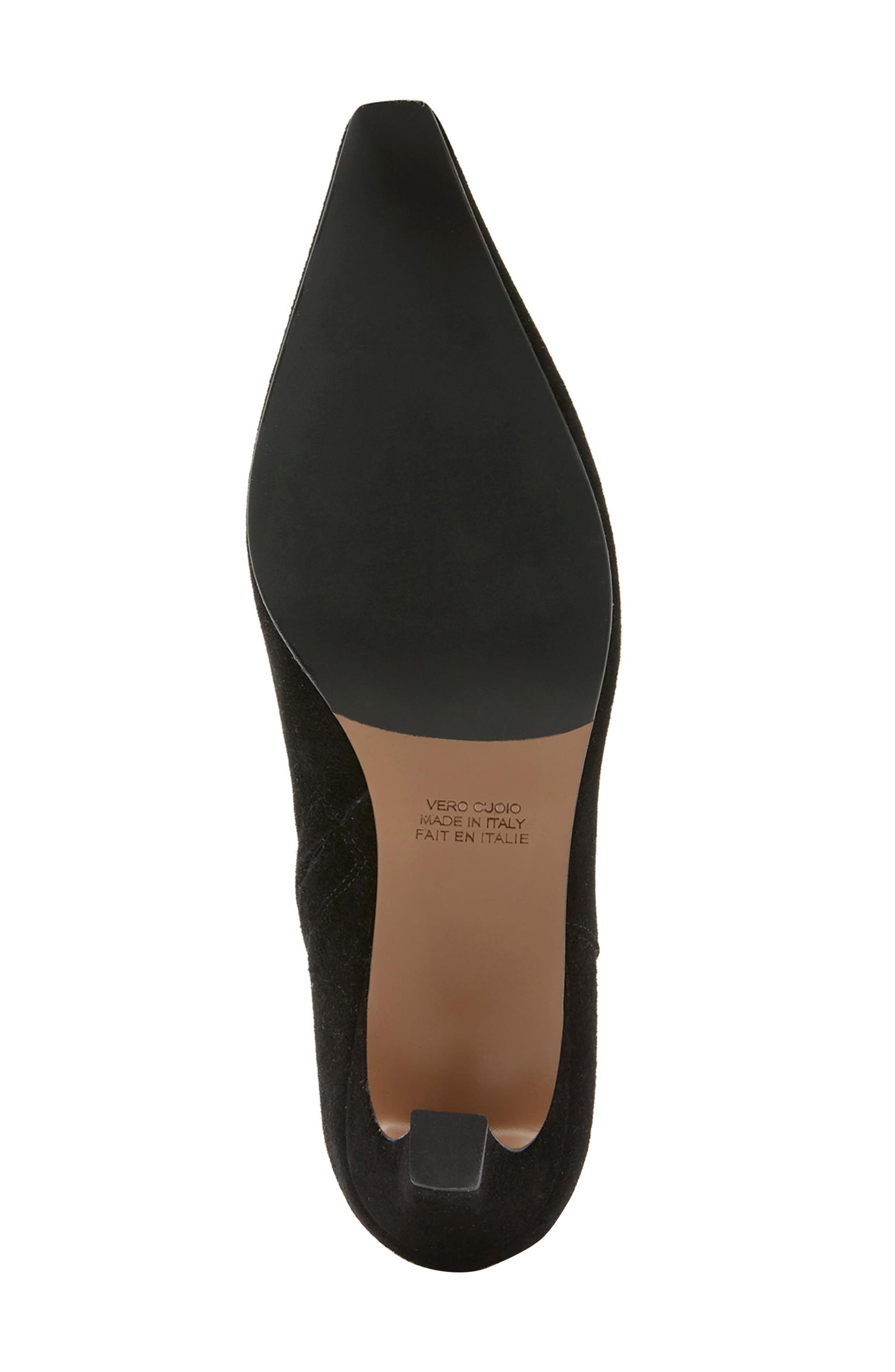 Bev Waterproof Leather Bootie, Alternate, color, BLACK SUEDE