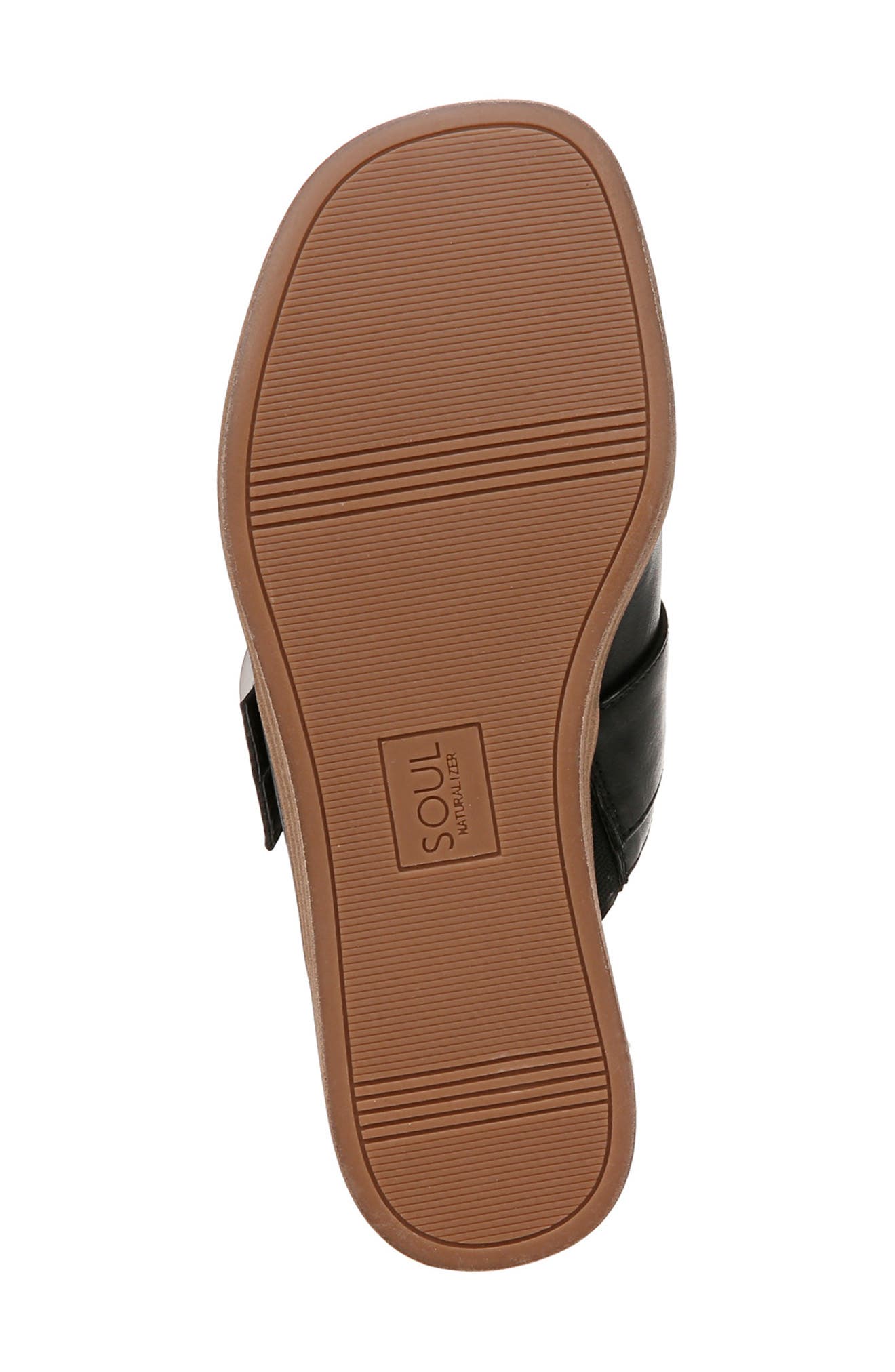 SOUL NATURALIZER Joanie Buckle Sandal, Alternate, color, Black Faux Leather