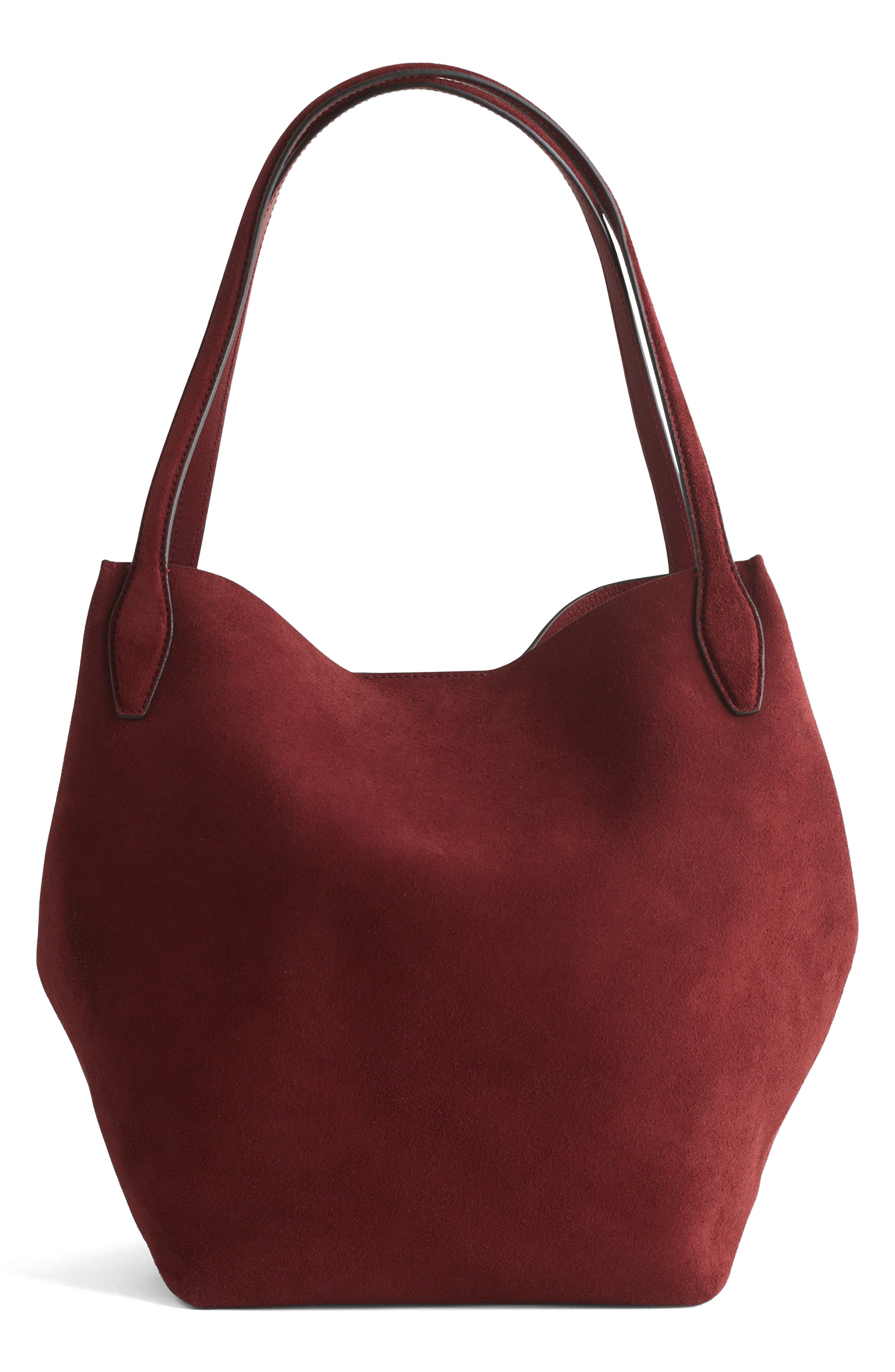 The Shopper Tote in Soft Grain Suede