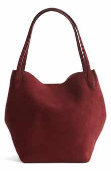 The Shopper Tote in Soft Grain Suede