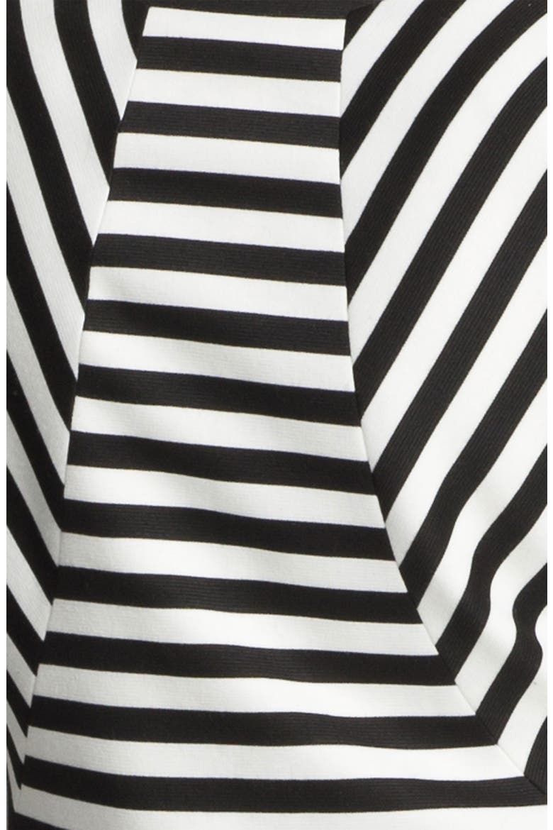Op-Art Stripe Blazer, Alternate, color, BLACK/ WHITE