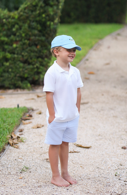 Bits & Bows Tractor Twill Baseball Hat In Blue