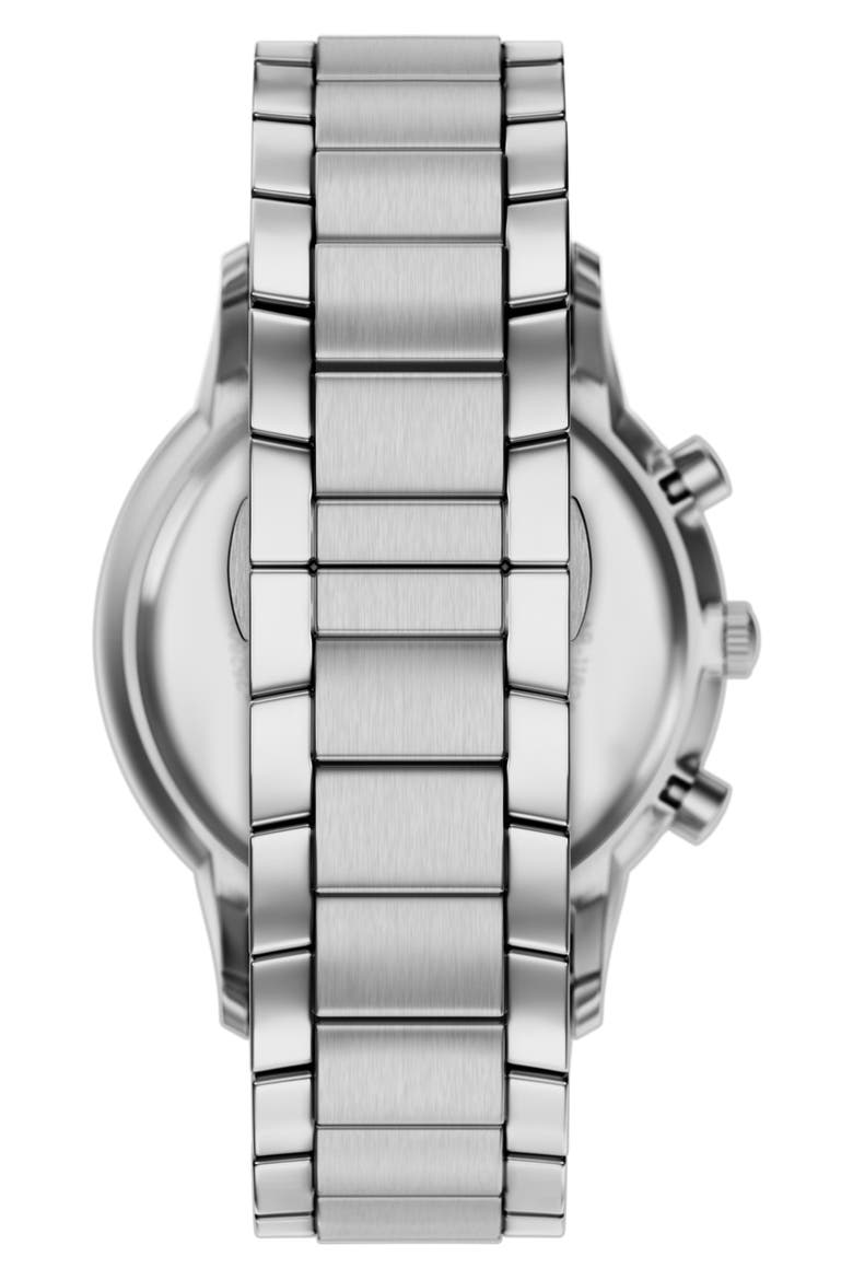 Archetipo Chronograph Bracelet Watch, 43mm, Alternate, color, SILVER/ BLUE