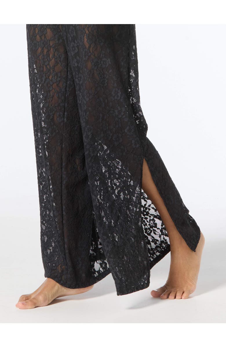 MICHAEL Michael Kors Lace Cover Up Pants, Alternate, color, Black