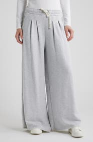 BOSS Orange Elenyx Pleated Wide Leg Drawstring Pants
