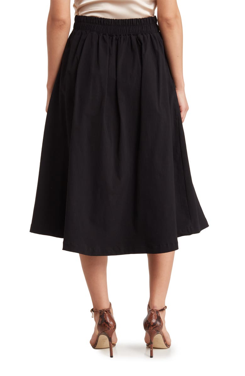 Renee C Pleated Midi Skirt, Alternate, color,