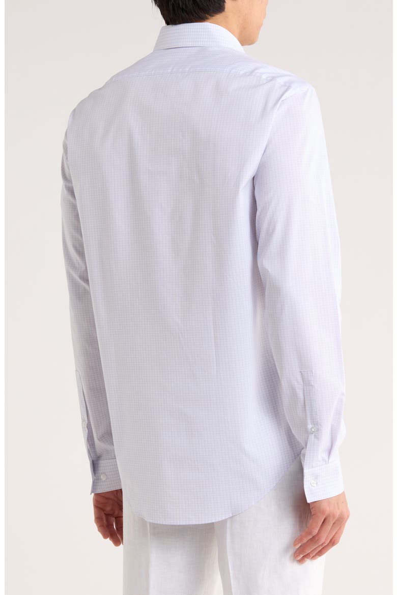 Check Slim Fit Stretch Dress Shirt, Alternate, color, PETAL