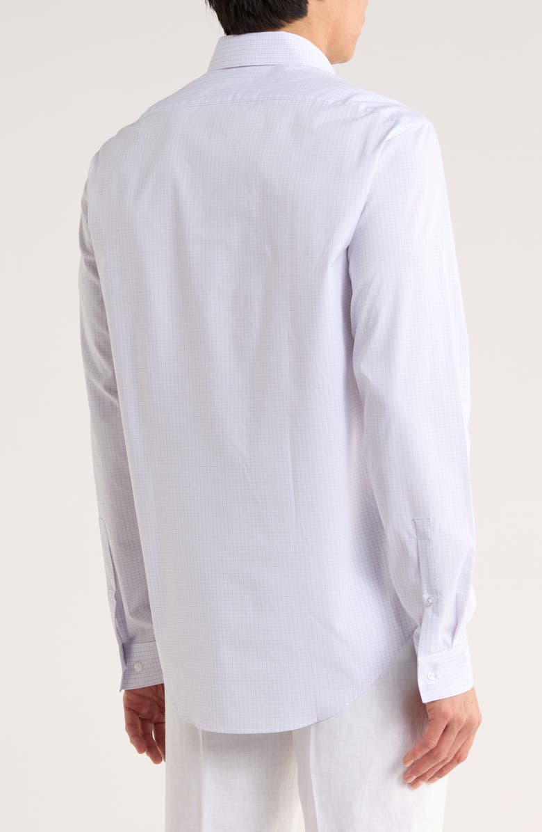 Calvin Klein Check Slim Fit Stretch Dress Shirt, Alternate, color, Petal