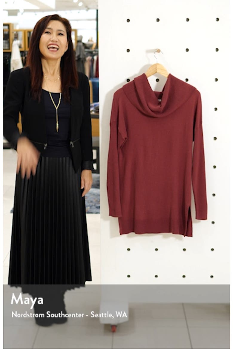 Side Slit Convertible Cowl Neck Tunic video